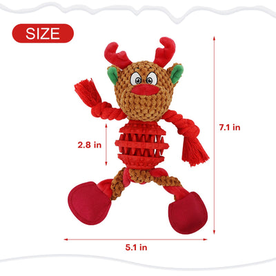 3-in-1 Squeaky Dog Toy