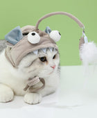 Cat Hats with Interactive Self-Service Toy