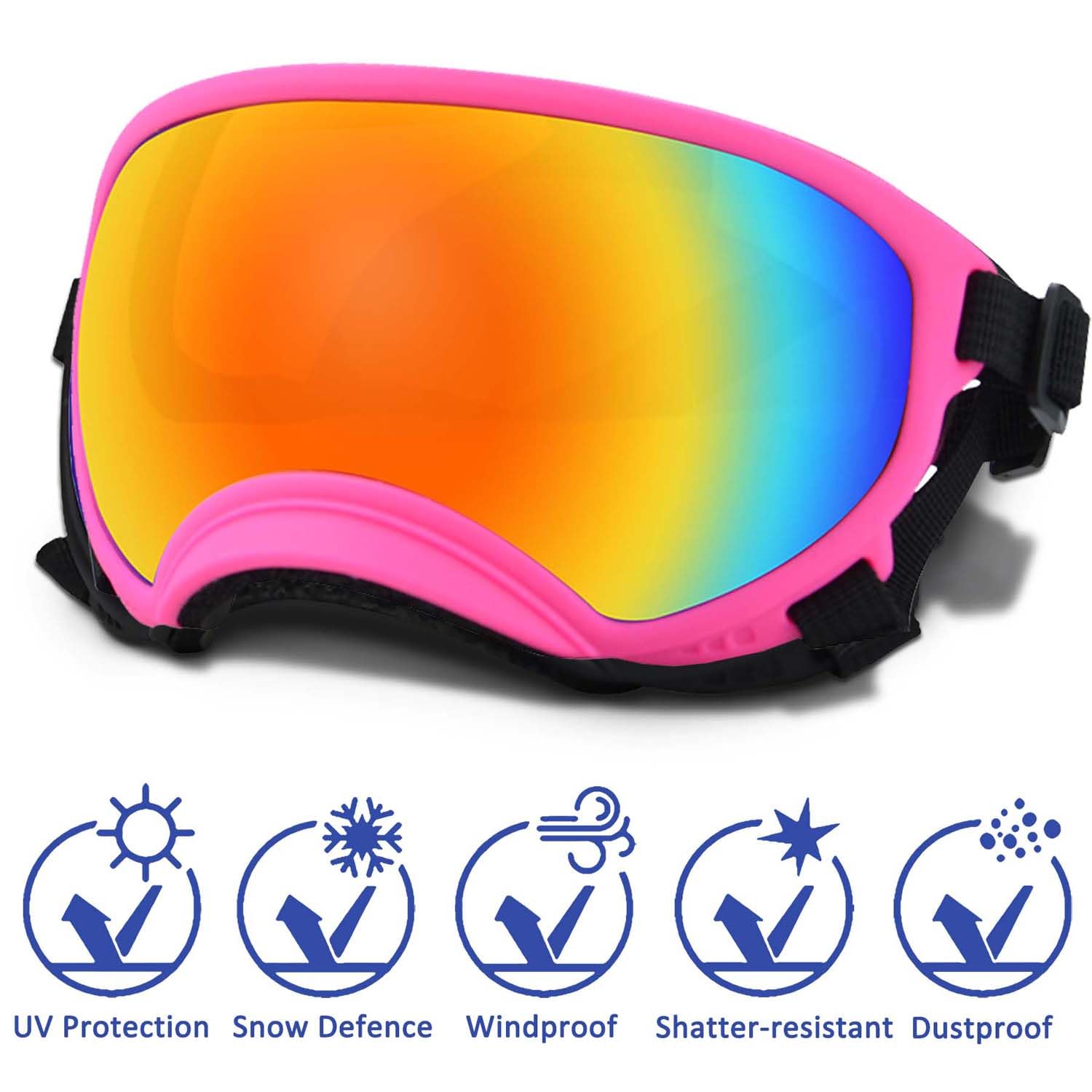 Dog Goggles with Adjustable Strap