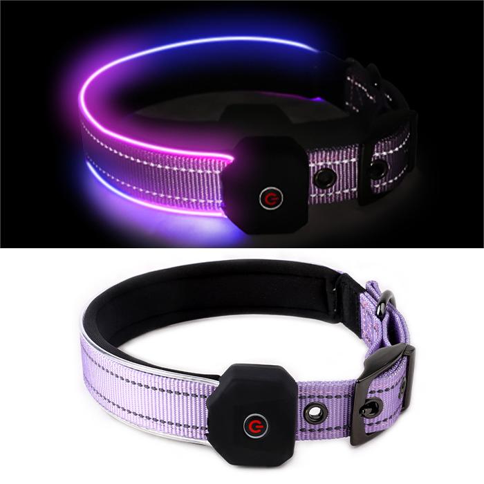 LED Reflective Dog Collar with Rechargeable