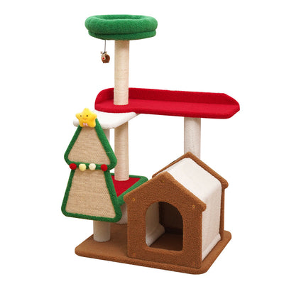 Stylish Cat Tree with Sisal Scratching Post Board