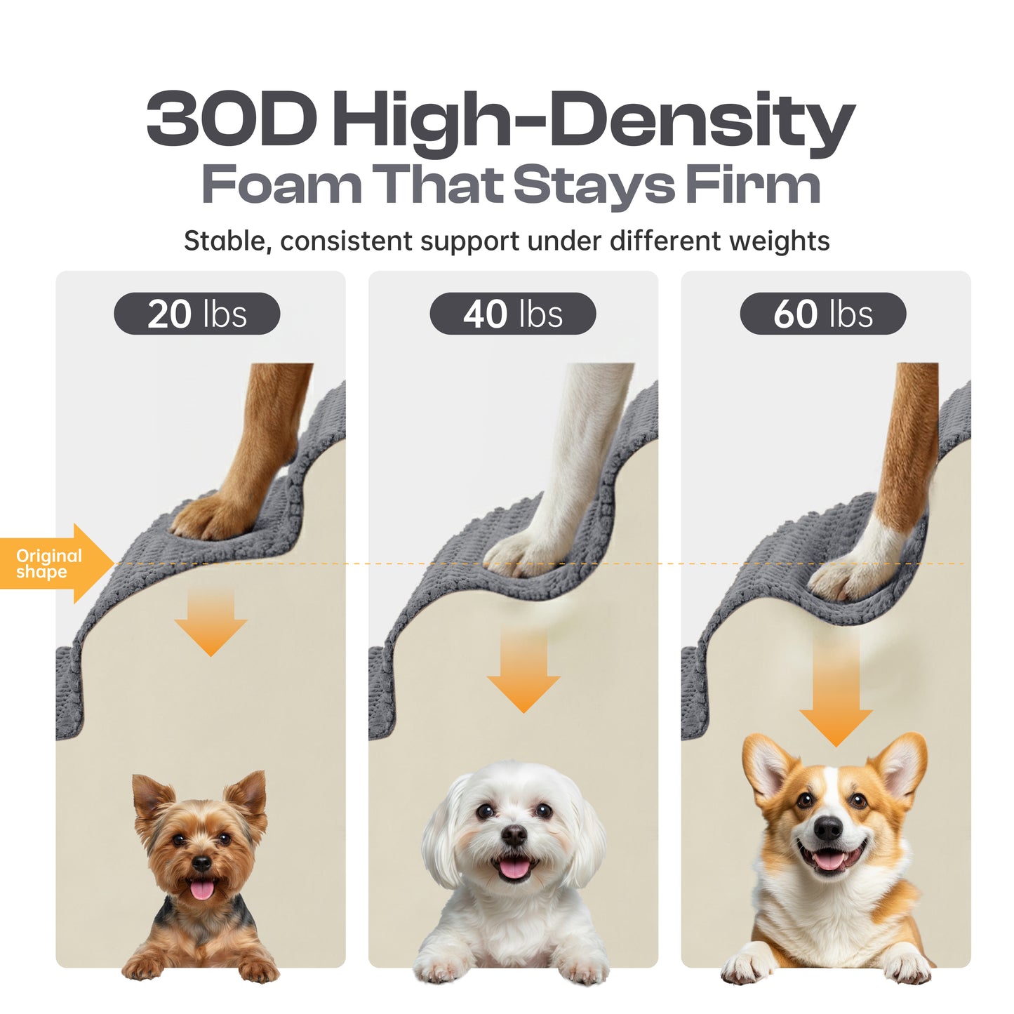 Extra Wide 4-Step Dog Stairs
