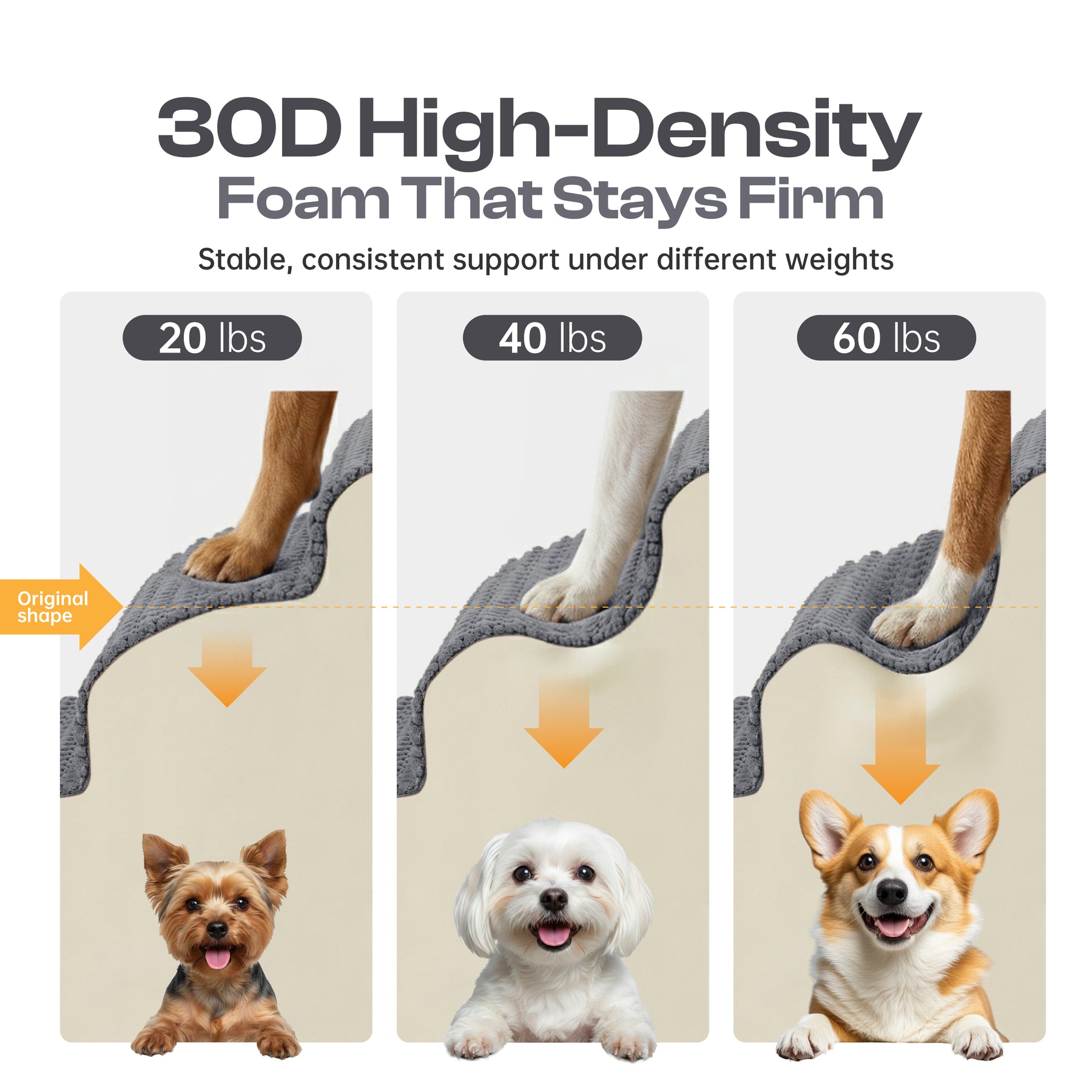 Extra Wide 4-Step Dog Stairs