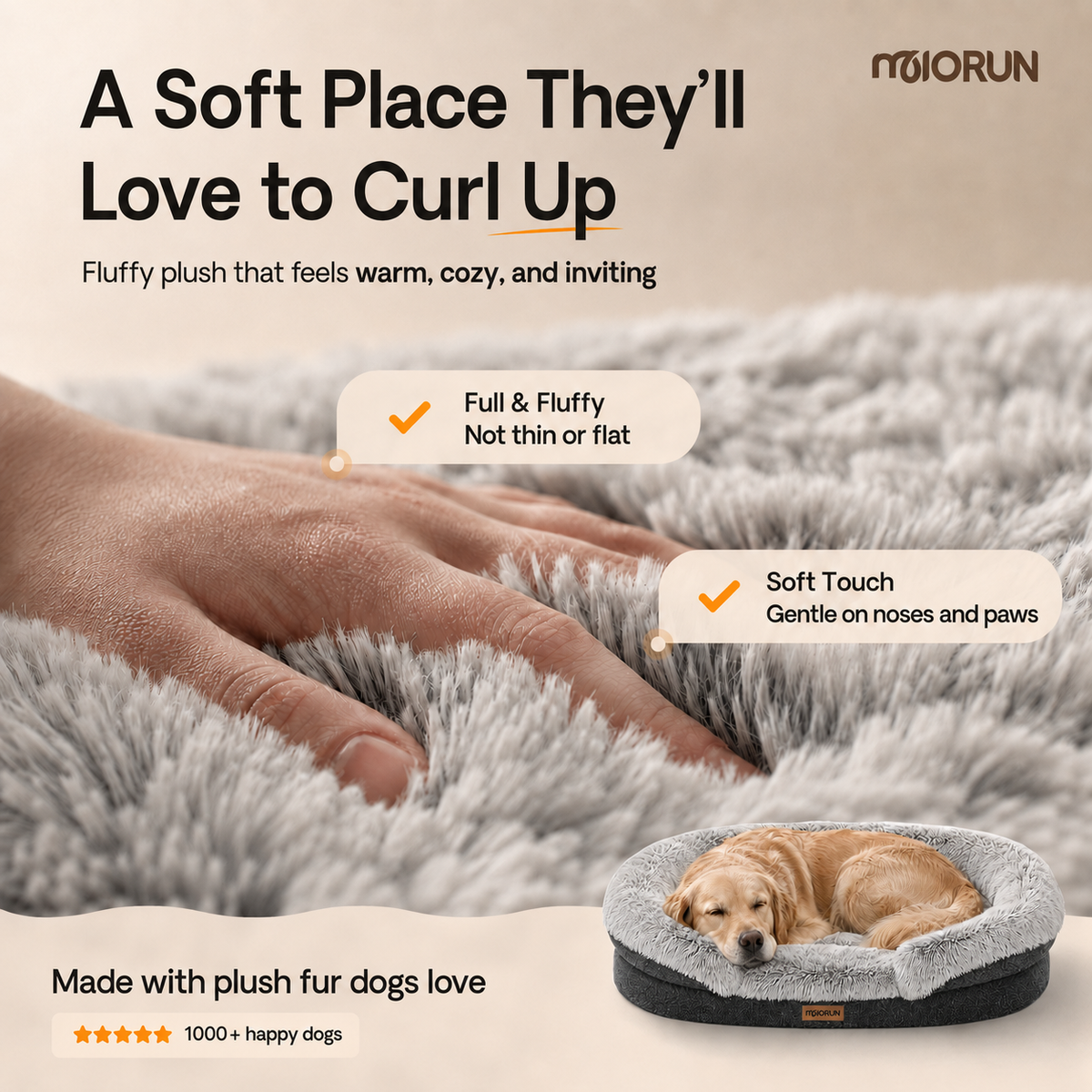 Fluffy Orthopedic Dog Bed-独立站购买