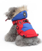 Back Style Hooded  Windproof Winter Dog Coat