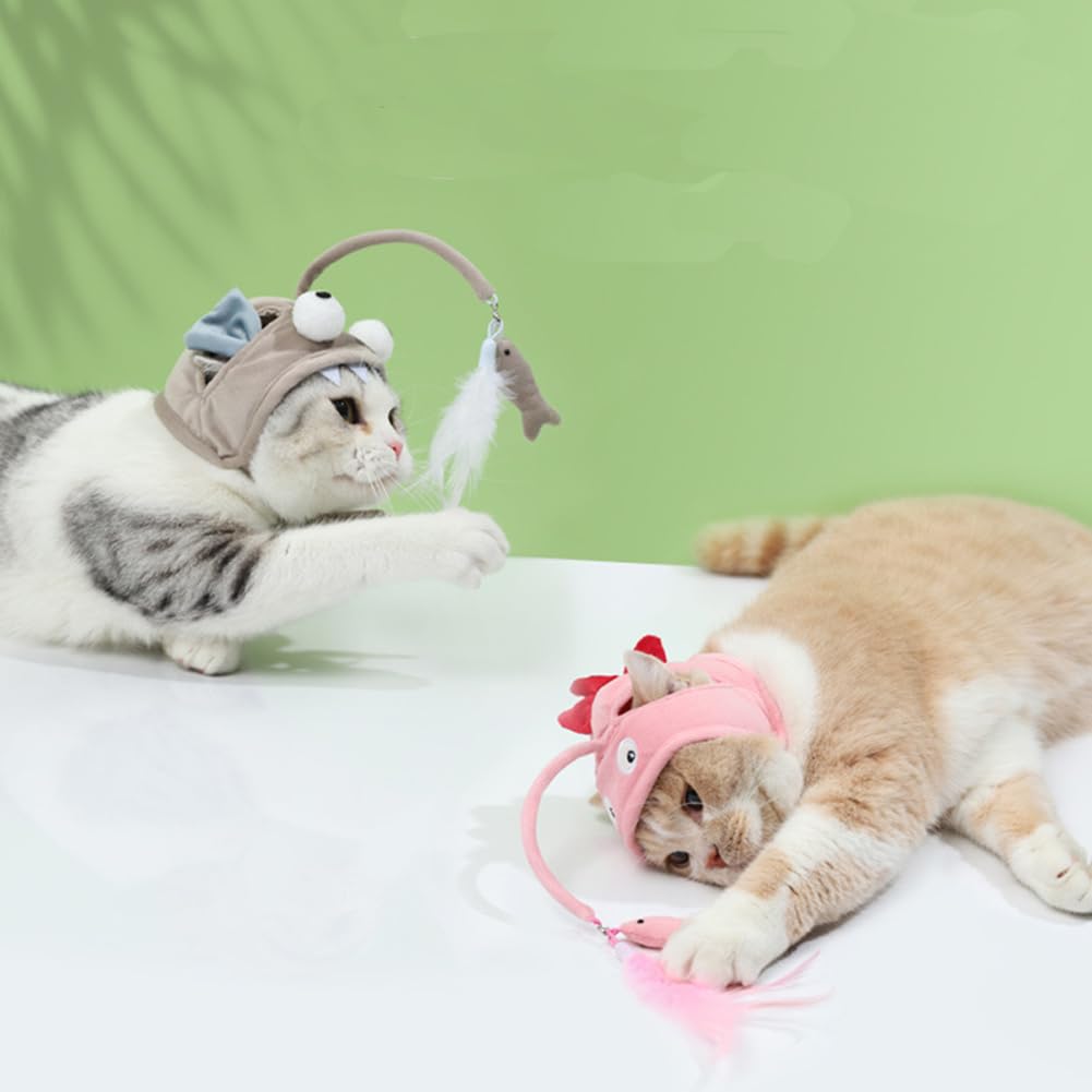 Cat Hats with Interactive Self-Service Toy