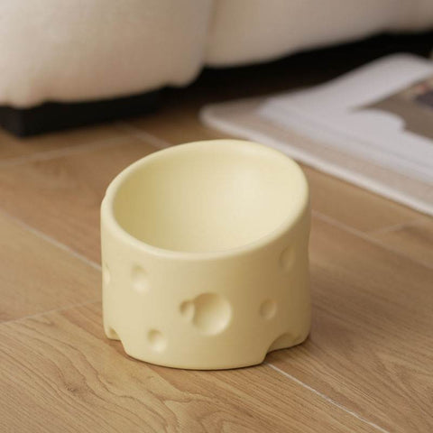 Ceramic Cheese Pet Bowl