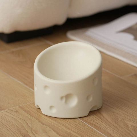 Ceramic Cheese Pet Bowl