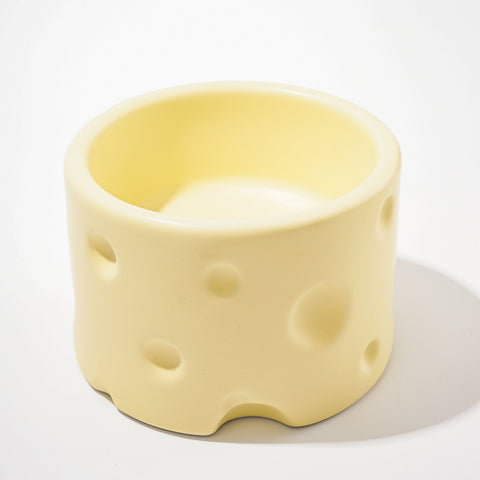 Ceramic Cheese Pet Bowl