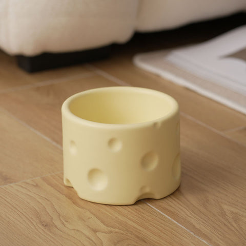 Ceramic Cheese Pet Bowl