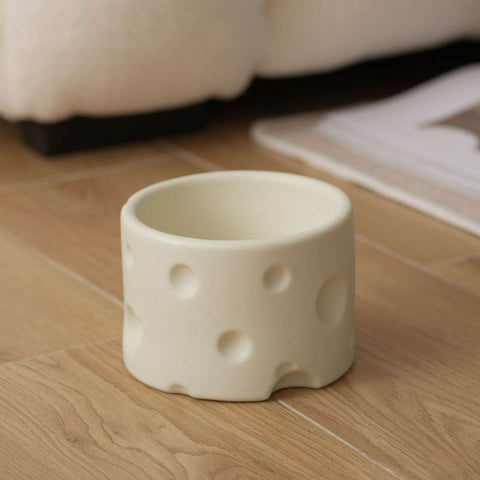 Ceramic Cheese Pet Bowl