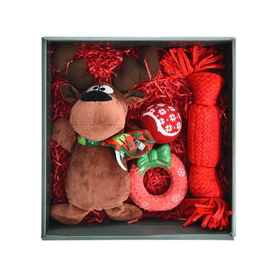 Christmas Interactive Dog Chew Toy Set