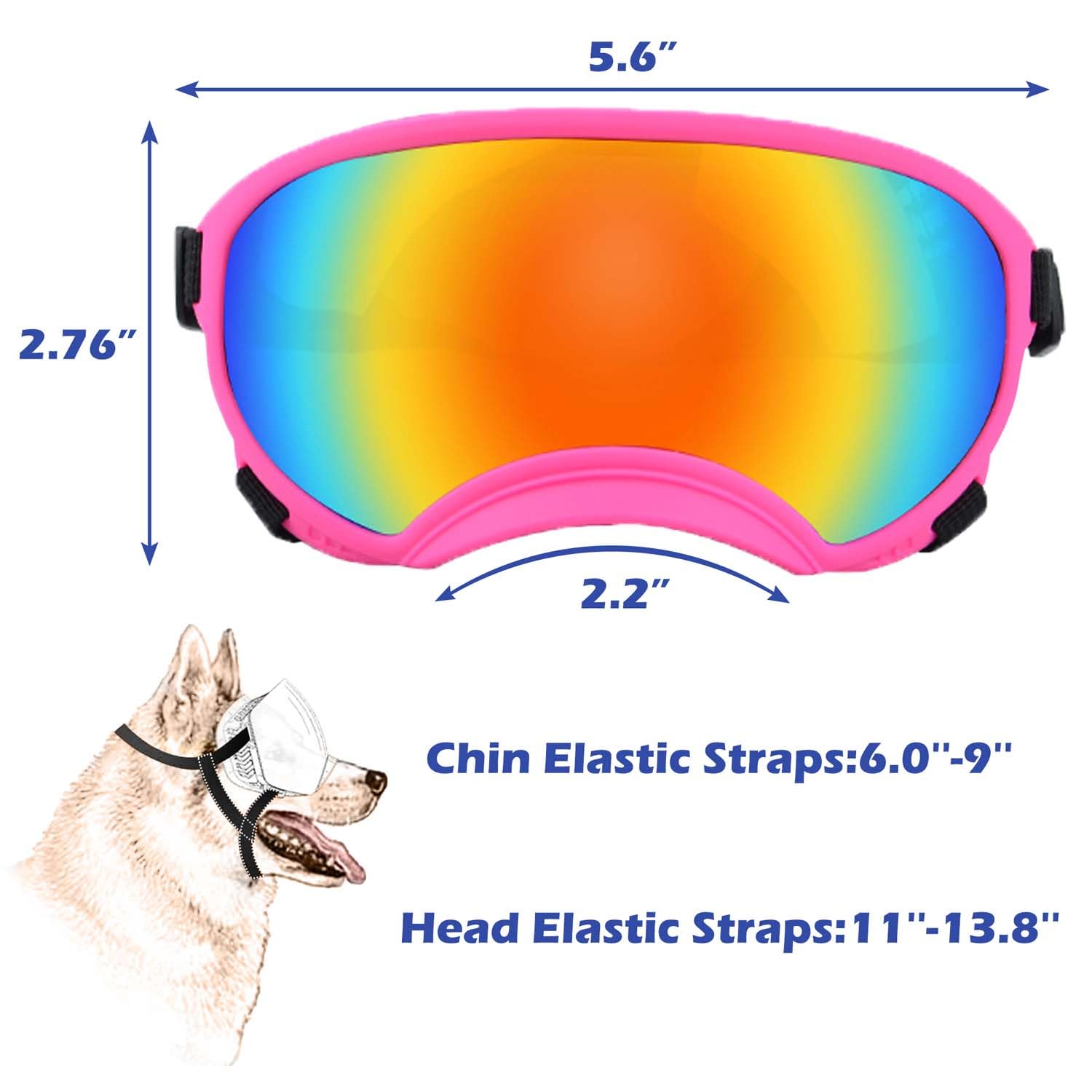 Dog Goggles with Adjustable Strap