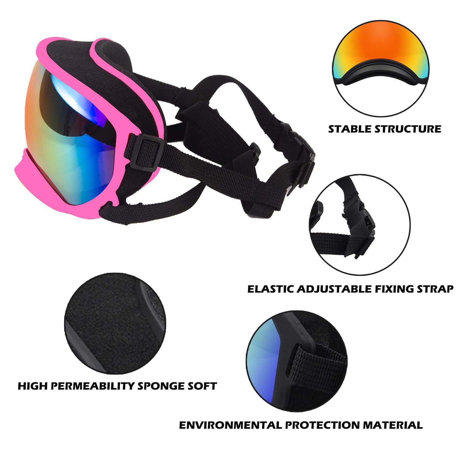 Dog Goggles with Adjustable Strap