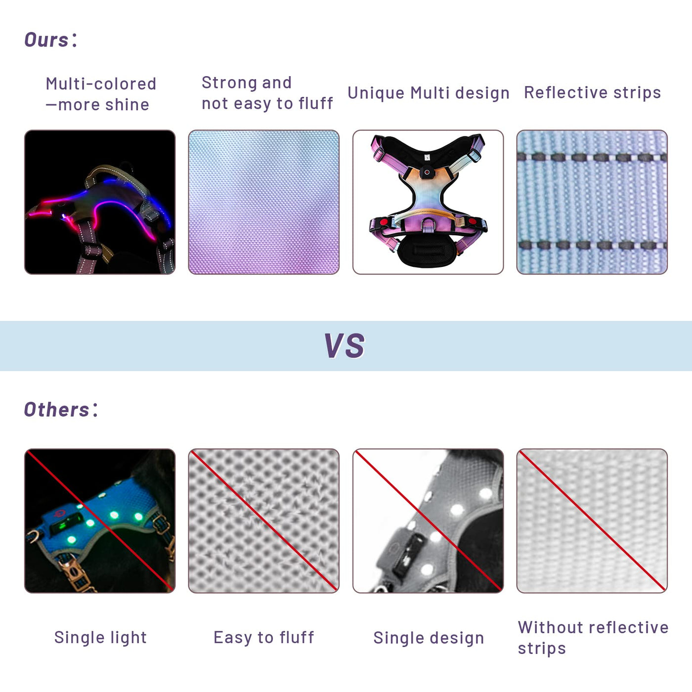 LED Light Up?Dog Harness
