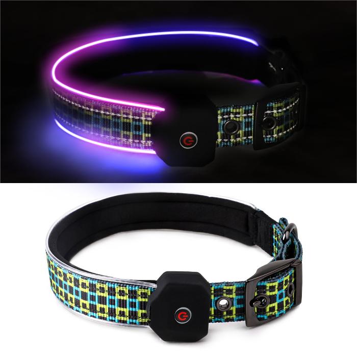 LED Reflective Dog Collar with Rechargeable