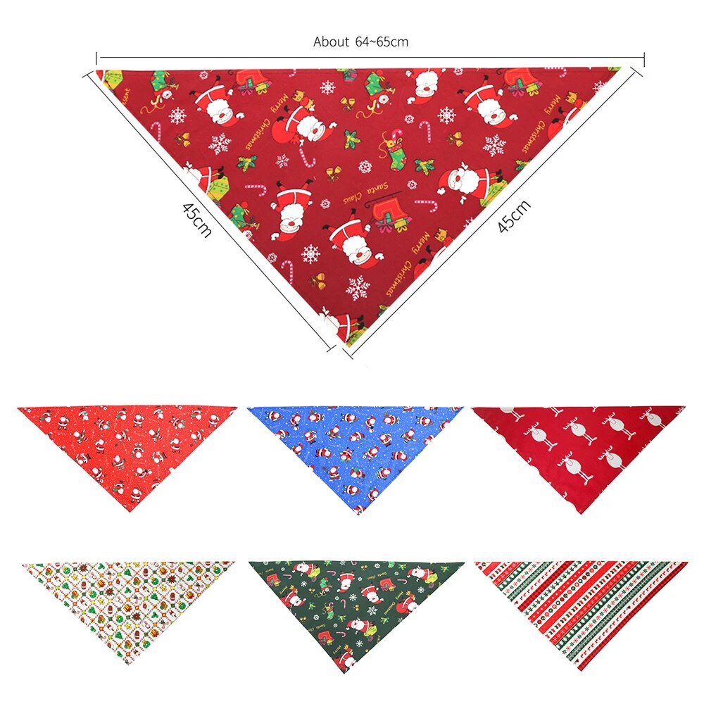 Large Pet Bandana For Christmas