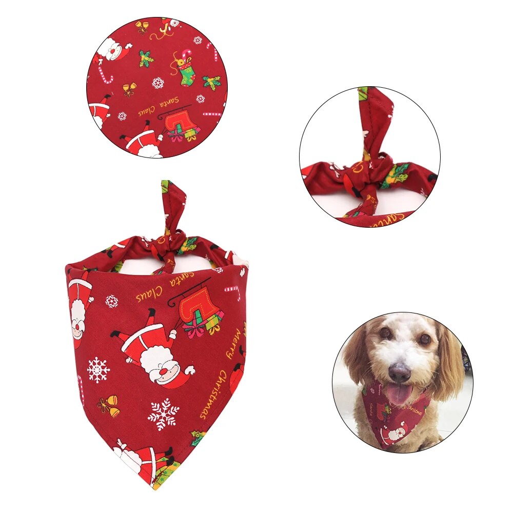 Large Pet Bandana For Christmas