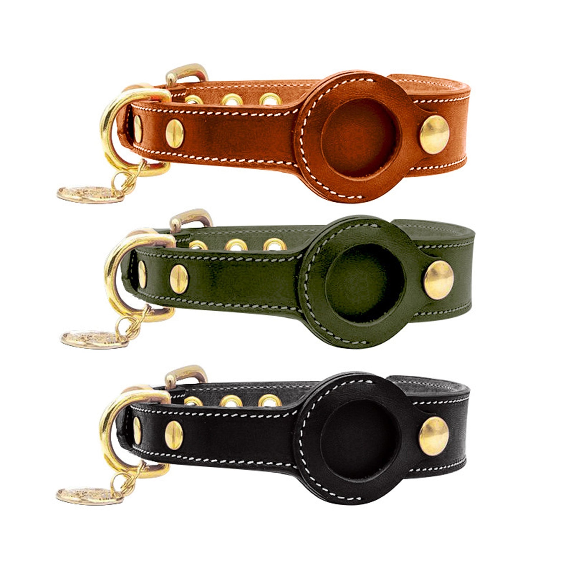 Leather AirTag Pet Collar