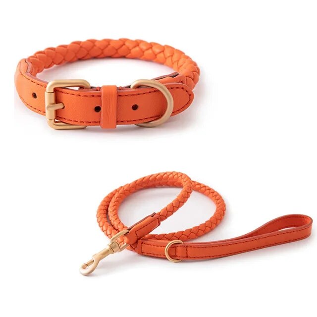 Luxury Leather Dog Collar