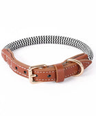 Luxury Leather Dog Harness Leash Set