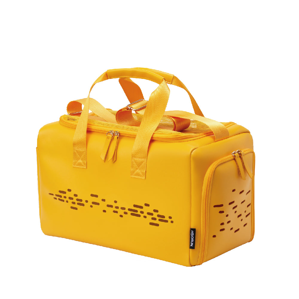 MIORUN Cat Carrier bag for Small Cats and Dogs, PU Leather Pet Carrier bag Airline Approved Soft Sided, Kitty Carrier with Breathable and Comfortable Inner Cushion for Travel