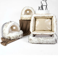 Plush Haven Calming Pet Bed