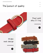 Soft Genuine Leather Dog Collar