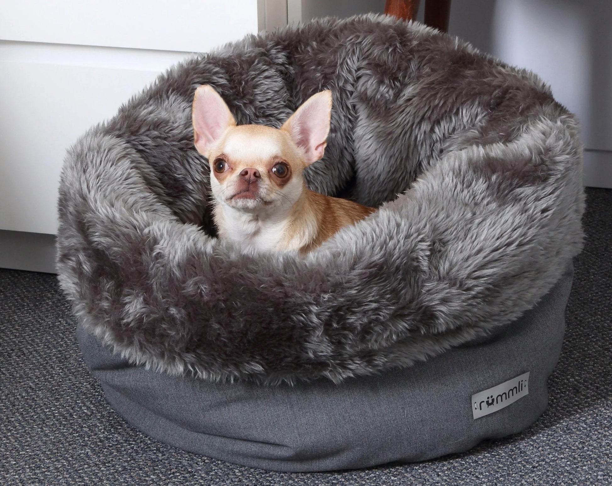 Transformable Furry Dog Bed