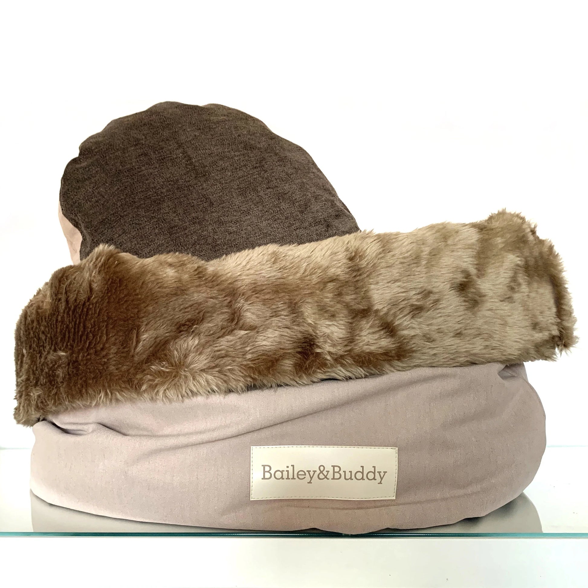 Transformable Furry Dog Bed