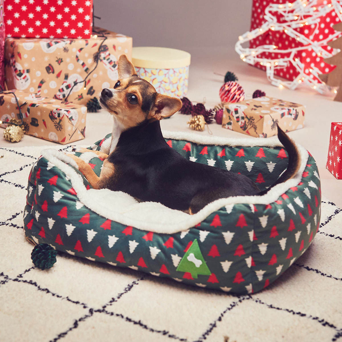 Winter Festive Pet Sofa