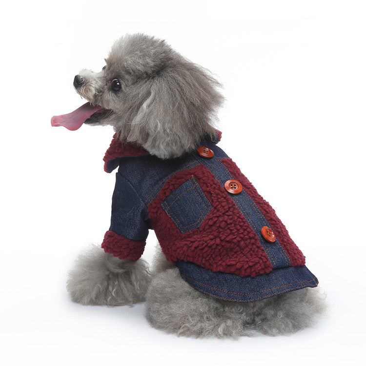 Winter Small Dog Plaid Jacket