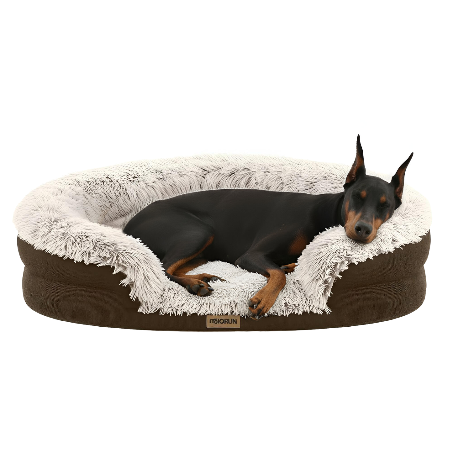 Fluffy Orthopedic Dog Bed-Coffee