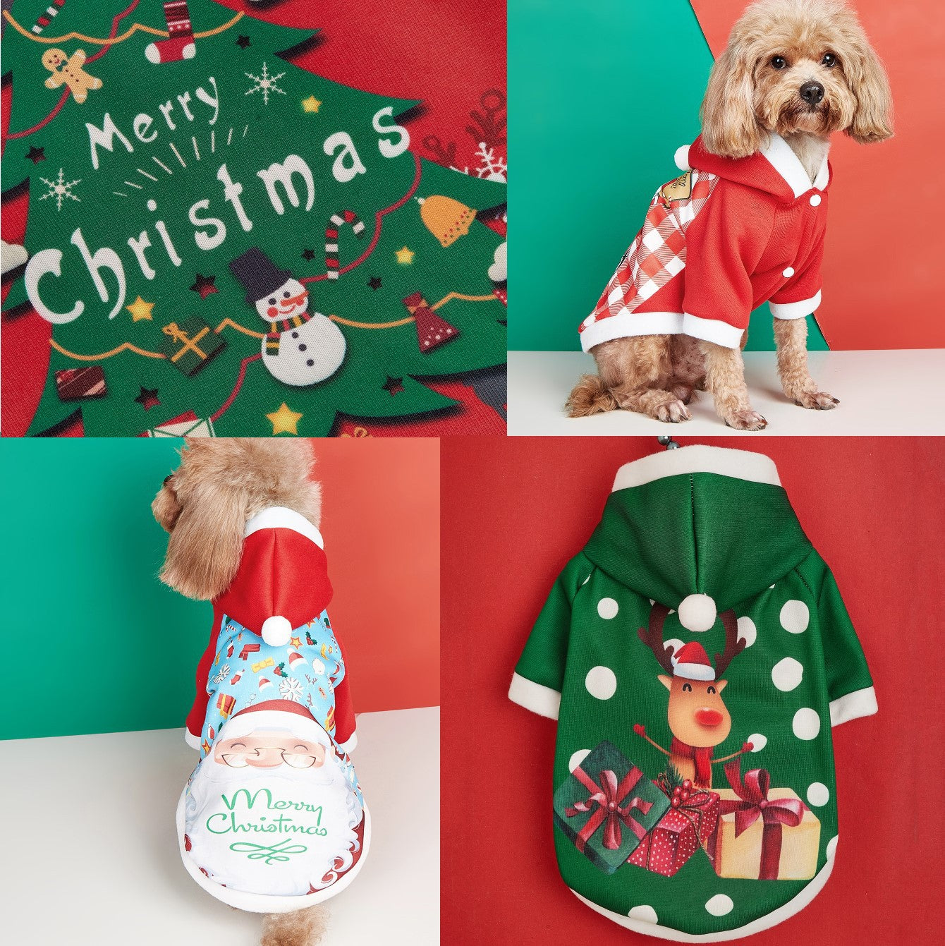 Xmas Pet Clothes for Small Medium Dogs